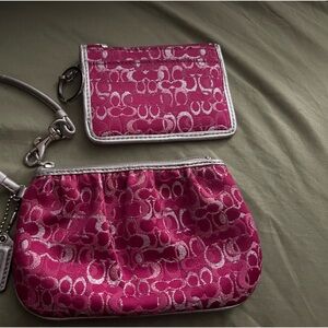 Coach Credit card/gift card holder and small wristlet